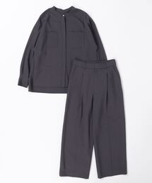 used clothing 古着 ダブル セットアップ グレー シルク モード used clothing 古着 ダブル セットアップ グレー シルク モード