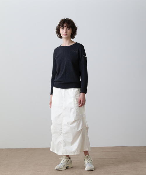 AVIREX(アヴィレックス)の「FATIGUE KNIT TOPS/ファティーグニットトップス(ニット/セーター・レディース・レッド/ブラック/ホワイト系2・L/M/S)」の19枚目の写真