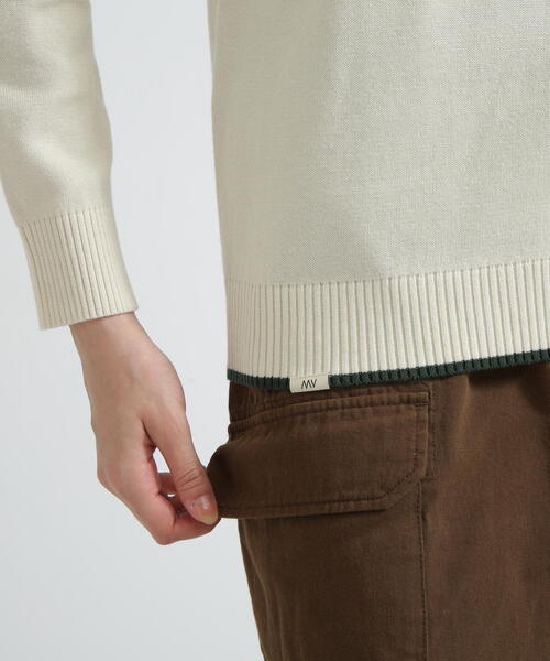 AVIREX(アヴィレックス)の「FATIGUE KNIT TOPS/ファティーグニットトップス(ニット/セーター・レディース・レッド/ブラック/ホワイト系2・L/M/S)」の15枚目の写真