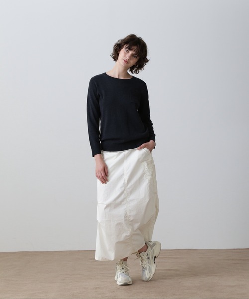 AVIREX(アヴィレックス)の「FATIGUE KNIT TOPS/ファティーグニットトップス(ニット/セーター・レディース・レッド/ブラック/ホワイト系2・L/M/S)」の5枚目の写真