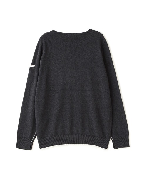 AVIREX(アヴィレックス)の「FATIGUE KNIT TOPS/ファティーグニットトップス(ニット/セーター・レディース・レッド/ブラック/ホワイト系2・L/M/S)」の7枚目の写真