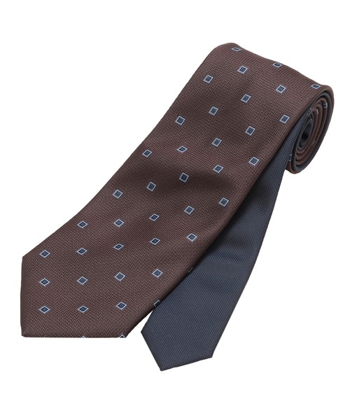 TOKYO SHIRTS（トウキョウシャツ）の「チェンジタイ ベーシックネクタイ（ネクタイ・メンズ・ブラウン系1/ネイビー系1/ブルー/ネイビー系2/ブラウン系3/ネイビー系3/ネイビー系4/ブラウン系2・FREE）」の3枚目の写真