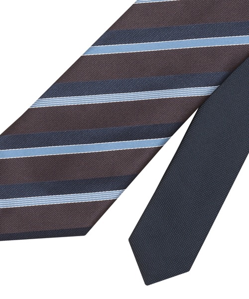 TOKYO SHIRTS（トウキョウシャツ）の「チェンジタイ ベーシックネクタイ（ネクタイ・メンズ・ブラウン系1/ネイビー系1/ブルー/ネイビー系2/ブラウン系3/ネイビー系3/ネイビー系4/ブラウン系2・FREE）」の10枚目の写真