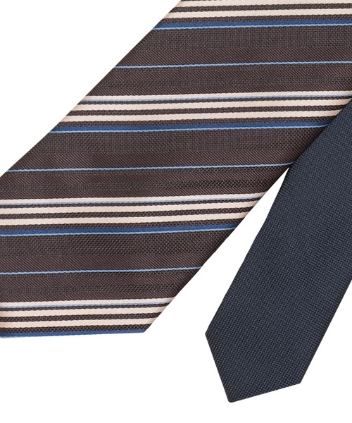 TOKYO SHIRTS（トウキョウシャツ）の「チェンジタイ ベーシックネクタイ（ネクタイ・メンズ・ブラウン系1/ネイビー系1/ブルー/ネイビー系2/ブラウン系3/ネイビー系3/ネイビー系4/ブラウン系2・FREE）」の12枚目の写真