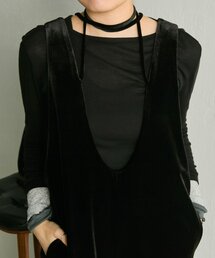 ear PAPILLONNER | ベロアサロペット【SUM1 STYLE】(その他トップス)