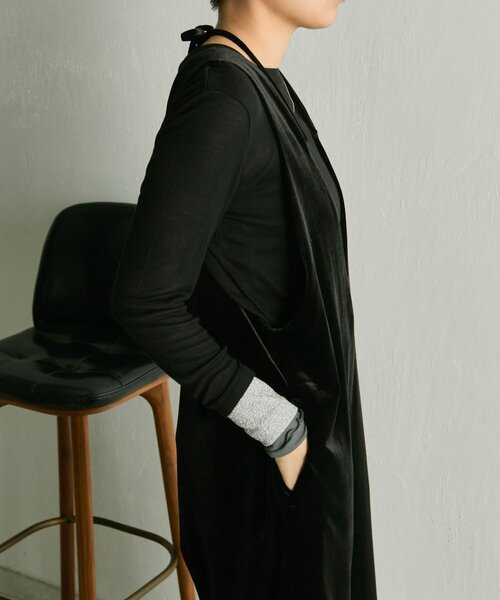 今季秋冬店頭商品⭐︎イアパピヨネ ⭐︎ベロアサロペット⭐︎新品未使用 セール】ベロアサロペット【SUM1 STYLE】（その他トップス）｜ear