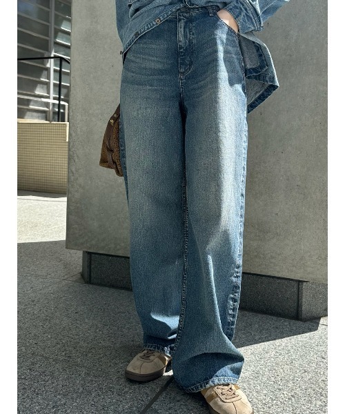 ELCHELE(エルチェレ)の「HEM NOTCH E41 DENIM(デニムパンツ・レディース・インディゴブルー・24/25/26)」の5枚目の写真