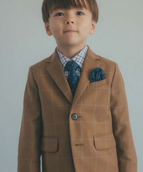 GREEN LABEL RELAXING チェック柄スーツジャケット ウィンドペン チェック ジャケット / キッズ 110cm-130cm（スーツ