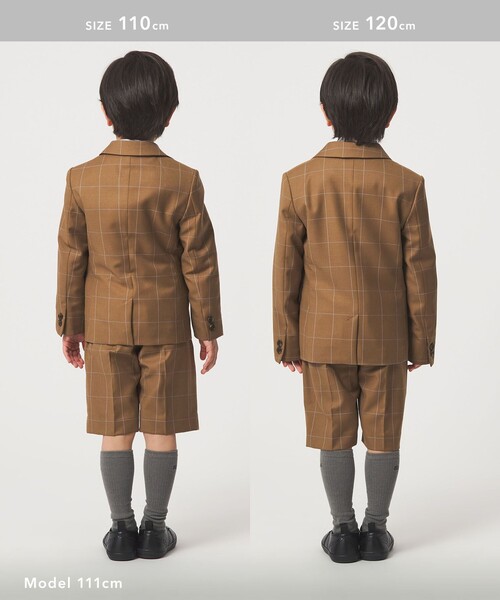 ウィンドペン チェック ジャケット / キッズ 110cm-130cm（スーツ