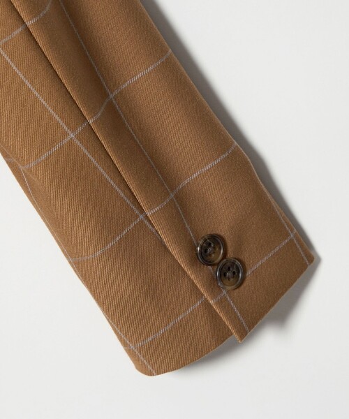 green label relaxing(グリーンレーベルリラクシング)の「ウィンドペン チェック ジャケット / キッズ 110cm-130cm(スーツジャケット・キッズ・ブラウン・130cm/120cm/110cm)」の13枚目の写真
