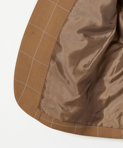 green label relaxing(グリーンレーベルリラクシング)の「ウィンドペン チェック ジャケット / キッズ 110cm-130cm(スーツジャケット・キッズ・ブラウン・130cm/120cm/110cm)」の16枚目の写真