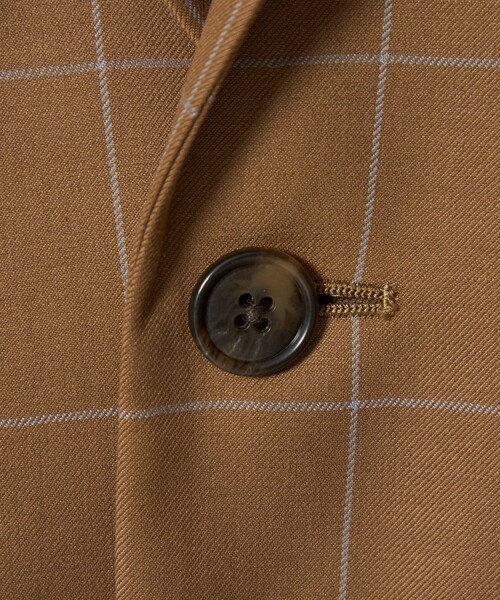 green label relaxing(グリーンレーベルリラクシング)の「ウィンドペン チェック ジャケット / キッズ 110cm-130cm(スーツジャケット・キッズ・ブラウン・130cm/120cm/110cm)」の19枚目の写真