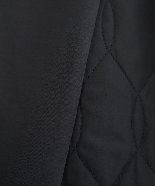 ikka（イッカ）の「【洗濯機で洗える】GOKU楽ダンボールフードコート（ブルゾン・レディース・ベージュ/チャコール・M/L/S）」の8枚目の写真