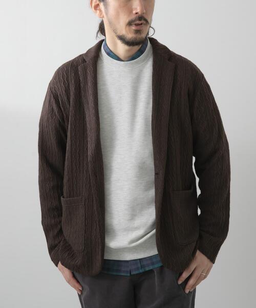 セール】ニット テーラード ジャケット（その他アウター）｜ITEMS