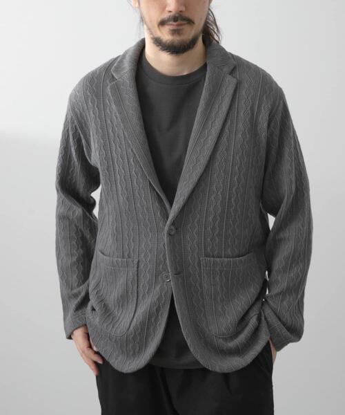 セール】ニット テーラード ジャケット（その他アウター）｜ITEMS