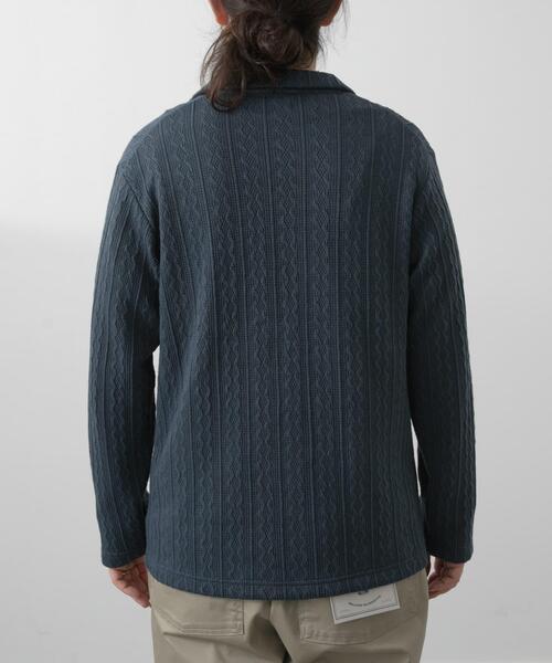 ITEMS URBANRESEARCH（アイテムズ アーバンリサーチ）の「ニット テーラード ジャケット（その他アウター・メンズ・グレー/ブラック/ネイビー/ダークブラウン・MEDIUM/LARGE）」の8枚目の写真