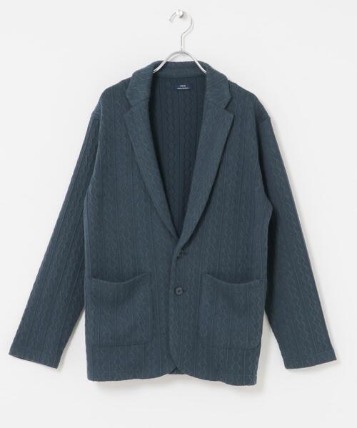 ITEMS URBANRESEARCH（アイテムズ アーバンリサーチ）の「ニット テーラード ジャケット（その他アウター・メンズ・グレー/ブラック/ネイビー/ダークブラウン・MEDIUM/LARGE）」の9枚目の写真