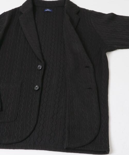ITEMS URBANRESEARCH（アイテムズ アーバンリサーチ）の「ニット テーラード ジャケット（その他アウター・メンズ・グレー/ブラック/ネイビー/ダークブラウン・MEDIUM/LARGE）」の18枚目の写真