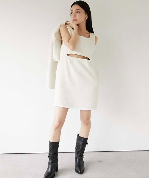 セール】【Luan】TWEED MINI OP/ツイードワンピース（ワンピース