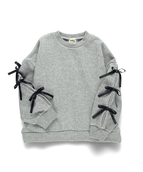 DRC branshes（ディーアールシーブランシェス）の「【WEB限定/DRC】アソートガールズ裏起毛トレーナー（スウェット・キッズ・ブラック/カラフル/ライトグリーン/杢グレー/ラベンダー・100/140/150/130/120/110）」の3枚目の写真