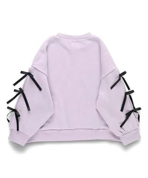 DRC branshes（ディーアールシーブランシェス）の「【WEB限定/DRC】アソートガールズ裏起毛トレーナー（スウェット・キッズ・ブラック/カラフル/ライトグリーン/杢グレー/ラベンダー・100/140/150/130/120/110）」の13枚目の写真