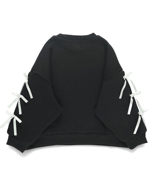 DRC branshes（ディーアールシーブランシェス）の「【WEB限定/DRC】アソートガールズ裏起毛トレーナー（スウェット・キッズ・ブラック/カラフル/ライトグリーン/杢グレー/ラベンダー・100/140/150/130/120/110）」の6枚目の写真