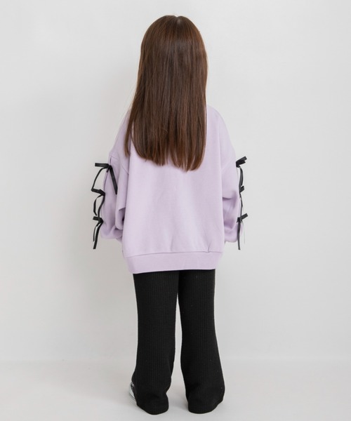 DRC branshes（ディーアールシーブランシェス）の「【WEB限定/DRC】アソートガールズ裏起毛トレーナー（スウェット・キッズ・ブラック/カラフル/ライトグリーン/杢グレー/ラベンダー・100/140/150/130/120/110）」の18枚目の写真