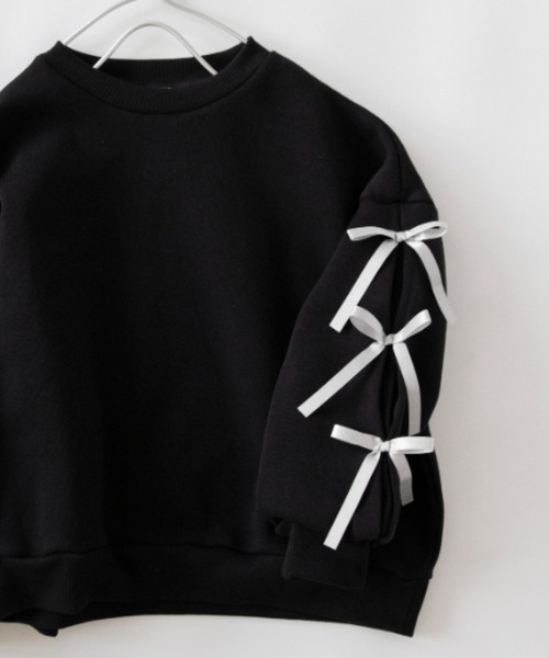 DRC branshes（ディーアールシーブランシェス）の「【WEB限定/DRC】アソートガールズ裏起毛トレーナー（スウェット・キッズ・ブラック/カラフル/ライトグリーン/杢グレー/ラベンダー・100/140/150/130/120/110）」の19枚目の写真