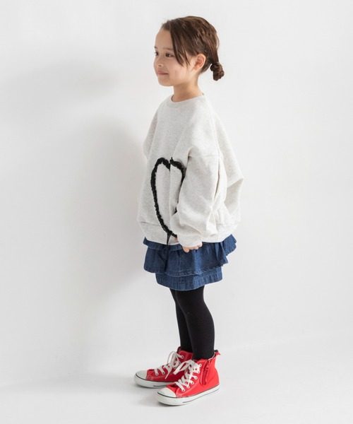 DRC branshes（ディーアールシーブランシェス）の「【WEB限定/DRC】アソートガールズ裏起毛トレーナー（スウェット・キッズ・ブラック/カラフル/ライトグリーン/杢グレー/ラベンダー・100/140/150/130/120/110）」の22枚目の写真