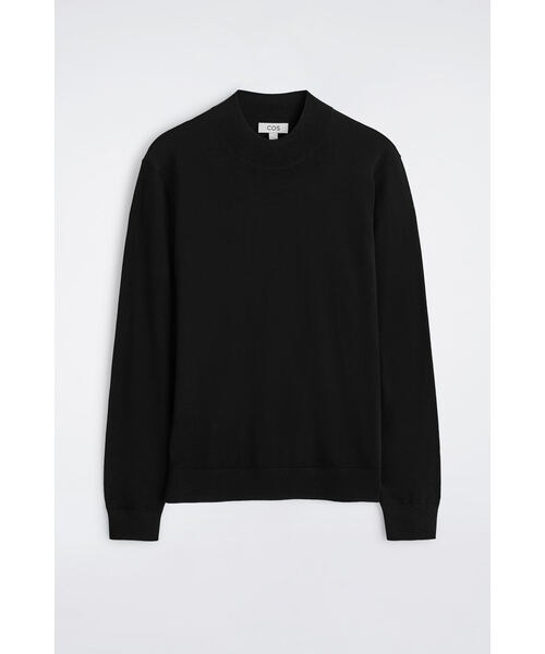 COS(コス)の「メリノウールモックネックセーター(ニット/セーター・メンズ・グリーン/ブラック・S/M/XS/L/XL)」の9枚目の写真