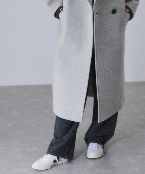 ウールボンディングラグランロングコート（ステンカラーコート）｜ADAM