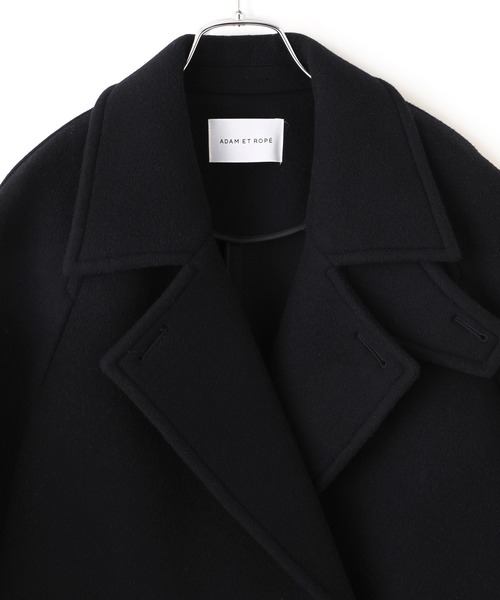 ウールボンディングラグランロングコート（ステンカラーコート）｜ADAM