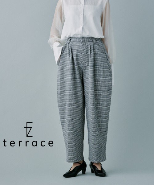 terrace(テラス)の「ツイードタックパンツ(その他パンツ・レディース・ホワイト系/ブラック系・MEDIUM)」の2枚目の写真
