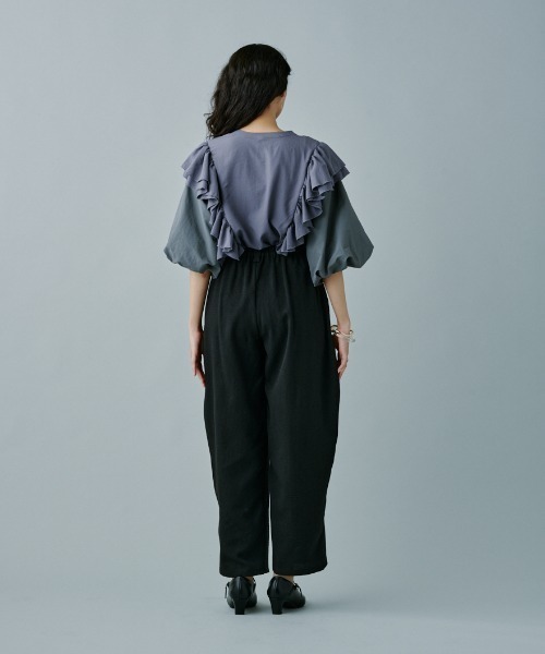 terrace(テラス)の「ツイードタックパンツ(その他パンツ・レディース・ホワイト系/ブラック系・MEDIUM)」の17枚目の写真