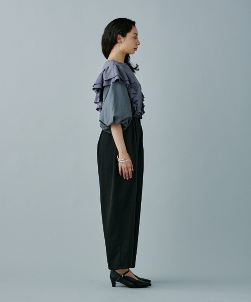 terrace(テラス)の「ツイードタックパンツ(その他パンツ・レディース・ホワイト系/ブラック系・MEDIUM)」の18枚目の写真