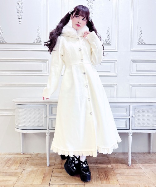 セール】りぼんタイ付きフードマキシコート（その他アウター）｜MA*RS