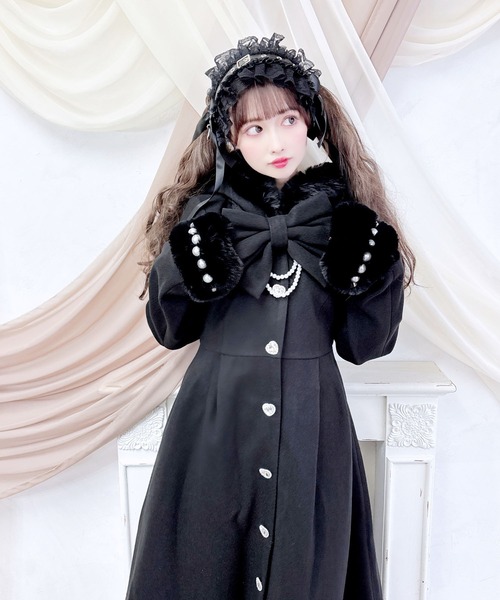 セール】りぼんタイ付きフードマキシコート（その他アウター）｜MA*RS