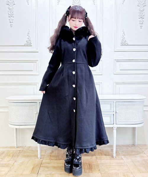 セール】りぼんタイ付きフードマキシコート（その他アウター）｜MA*RS