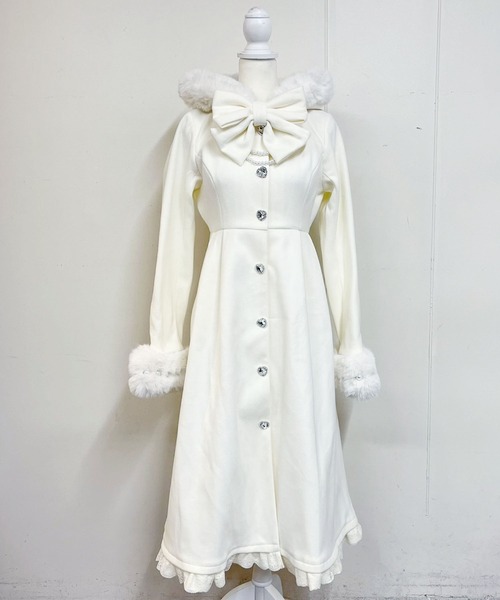 セール】りぼんタイ付きフードマキシコート（その他アウター）｜MA*RS