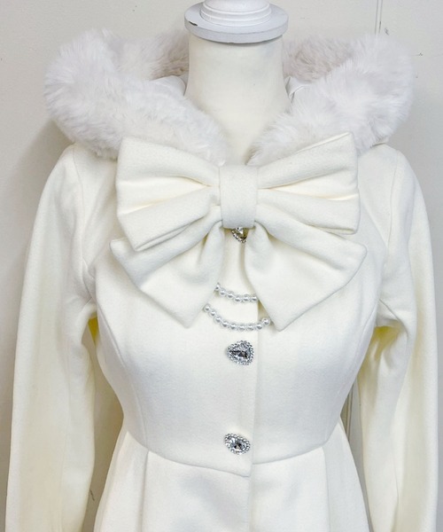 セール】りぼんタイ付きフードマキシコート（その他アウター）｜MA*RS