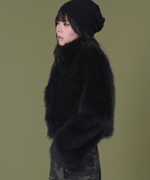 dispark（ディスパーク）の「DISPARK/フェイクファーブルゾン（ブルゾン・レディース・ブラック/ブラウン・FREE）」の16枚目の写真