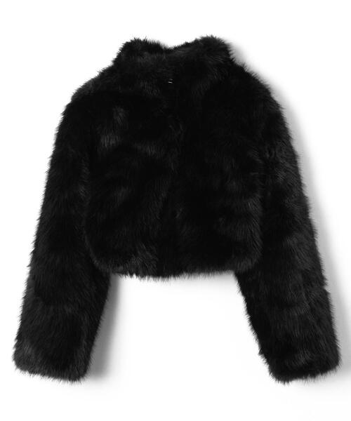 dispark（ディスパーク）の「DISPARK/フェイクファーブルゾン（ブルゾン・レディース・ブラック/ブラウン・FREE）」の20枚目の写真