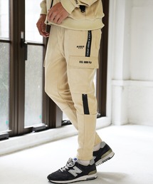 (RM)【LUXE/R GOLF】フェイク スエード サイドライン カーゴパンツ