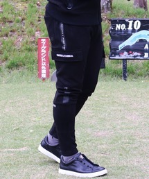 (RM)【LUXE/R GOLF】フェイク スエード サイドライン カーゴパンツ