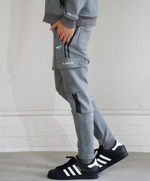 LUXE/R GOLF(ラグジュ ゴルフ)の「(RM)【LUXE/R GOLF】フェイク スエード サイドライン カーゴパンツ(カーゴパンツ・メンズ・グレー/ベージュ/ブラック・L/XL/M)」の6枚目の写真
