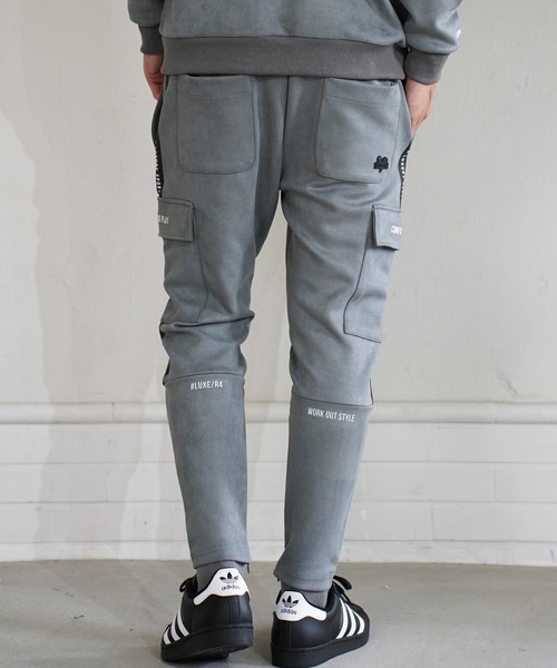 LUXE/R GOLF(ラグジュ ゴルフ)の「(RM)【LUXE/R GOLF】フェイク スエード サイドライン カーゴパンツ(カーゴパンツ・メンズ・グレー/ベージュ/ブラック・L/XL/M)」の7枚目の写真