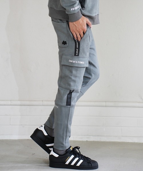 LUXE/R GOLF(ラグジュ ゴルフ)の「(RM)【LUXE/R GOLF】フェイク スエード サイドライン カーゴパンツ(カーゴパンツ・メンズ・グレー/ベージュ/ブラック・L/XL/M)」の8枚目の写真