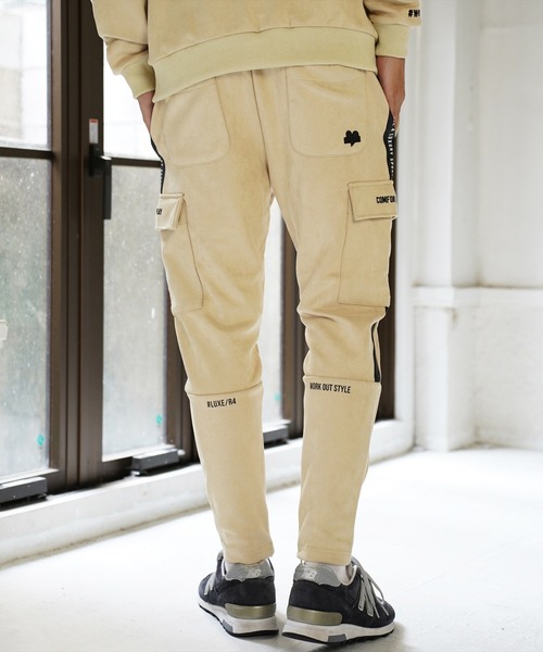 LUXE/R GOLF(ラグジュ ゴルフ)の「(RM)【LUXE/R GOLF】フェイク スエード サイドライン カーゴパンツ(カーゴパンツ・メンズ・グレー/ベージュ/ブラック・L/XL/M)」の16枚目の写真