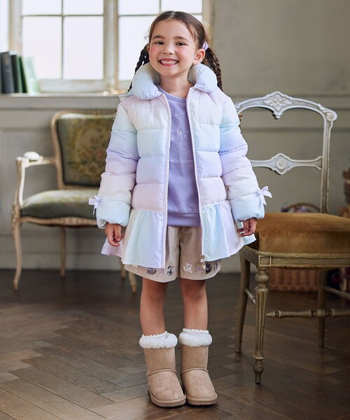 ANY（エニィ）の「アニマル刺繍 裏シャギー トレーナー（スウェット・キッズ・アイボリー系/ライラック系/ライトグリーン系/ネイビー系・140/150）」の8枚目の写真