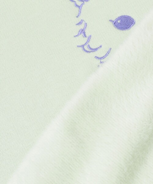 ANY（エニィ）の「アニマル刺繍 裏シャギー トレーナー（スウェット・キッズ・アイボリー系/ライラック系/ライトグリーン系/ネイビー系・140/150）」の20枚目の写真